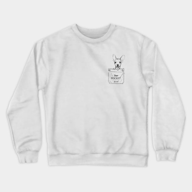 Pocket Dog 4 Crewneck Sweatshirt by EveFarb